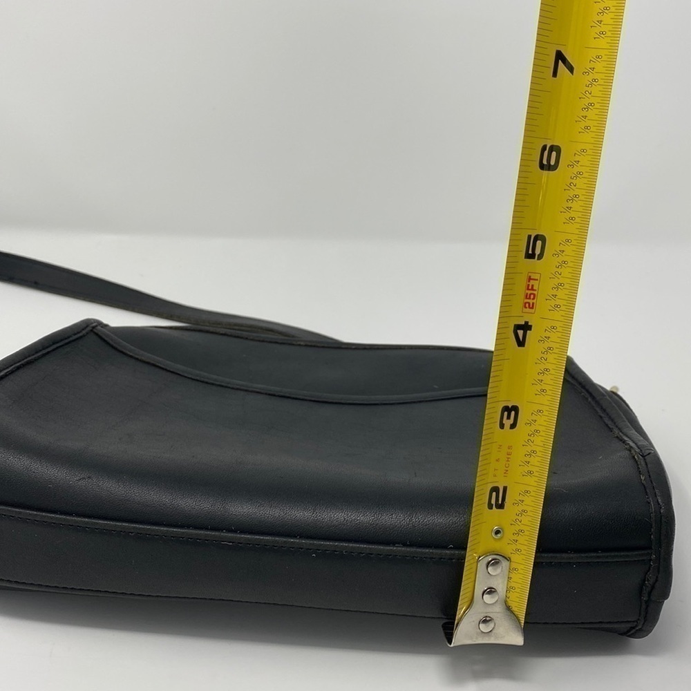 Coach Vintage Black Leather Austin Crossbody Adjustable Strap Purse - Picture 13 of 14
